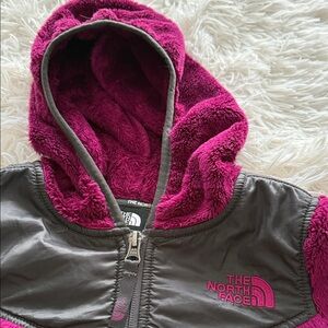 The North Face Fuchsia and Charcoal Hooded Jacket